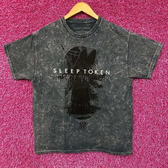 Sleep Token Take Me Back to Eden Aqua Regia Rock Band Mineral Wash T-Shirt Large - Picture 1 of 4